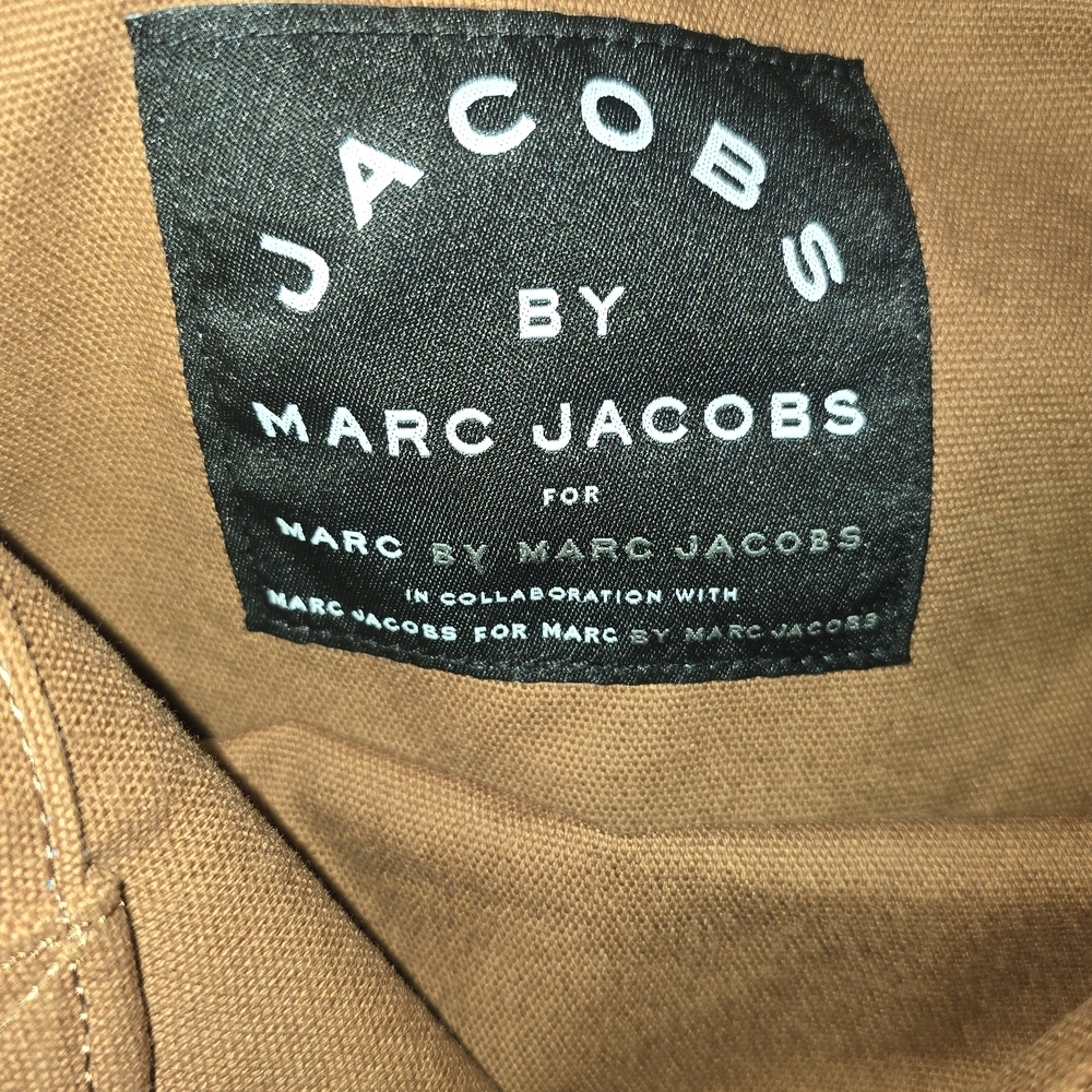 Marc Jacobs Brown Tote with Blue Floral Design - Picture 3 of 5